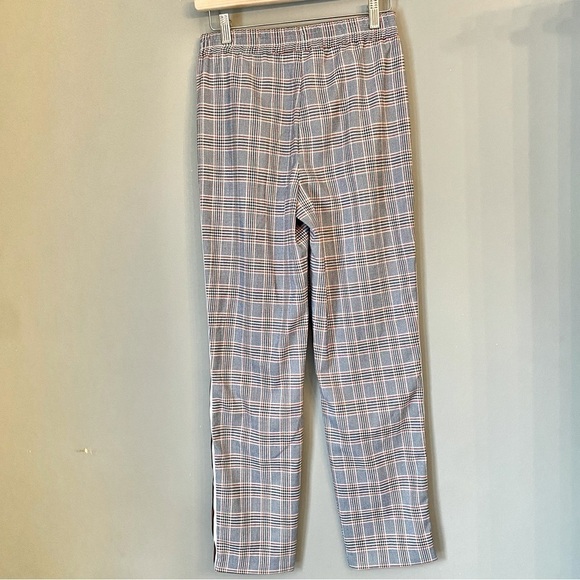 Hollister Mid-Rise Plaid Side Striped Trousers - Picture 5 of 8